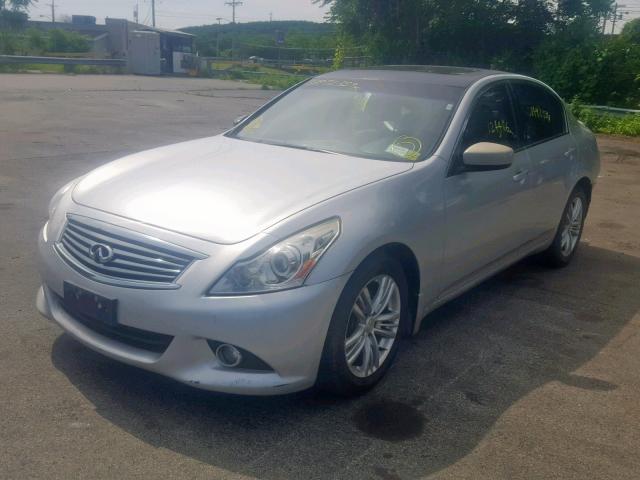 JN1CV6AR2DM754498 - 2013 INFINITI G37 SILVER photo 2