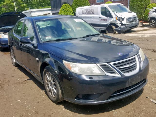 YS3FB49Y081005623 - 2008 SAAB 9-3 2.0T BLACK photo 1