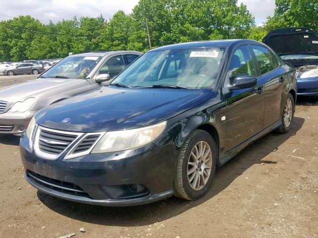 YS3FB49Y081005623 - 2008 SAAB 9-3 2.0T BLACK photo 2