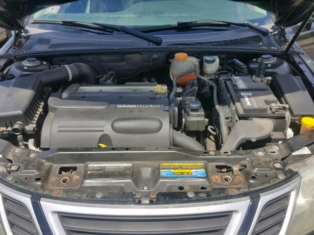 YS3FB49Y081005623 - 2008 SAAB 9-3 2.0T BLACK photo 7