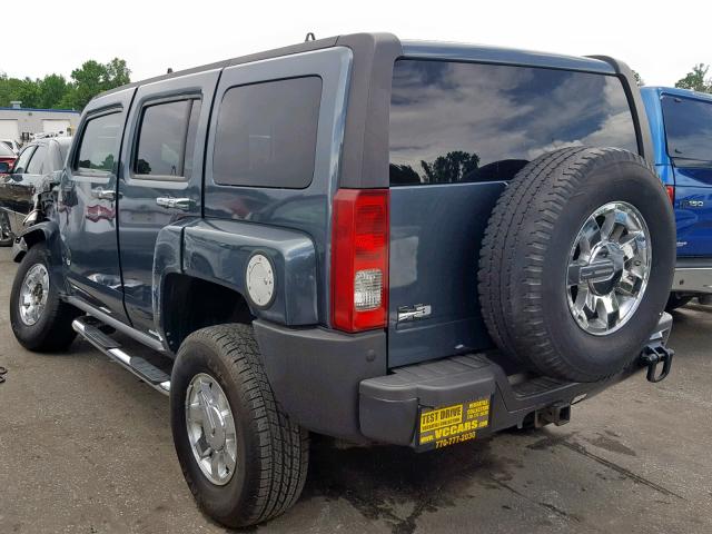 5GTDN136568141710 - 2006 HUMMER H3 BLUE photo 3