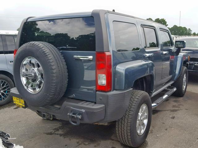 5GTDN136568141710 - 2006 HUMMER H3 BLUE photo 4