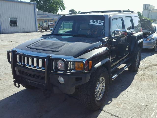 5GTDN13EX78105469 - 2007 HUMMER H3 BLACK photo 2