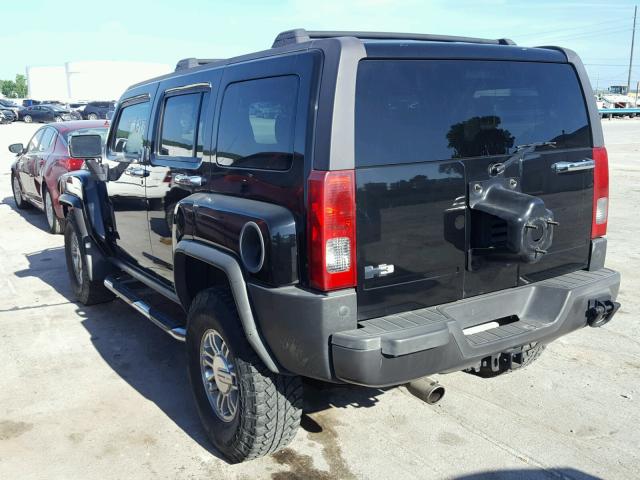 5GTDN13EX78105469 - 2007 HUMMER H3 BLACK photo 3