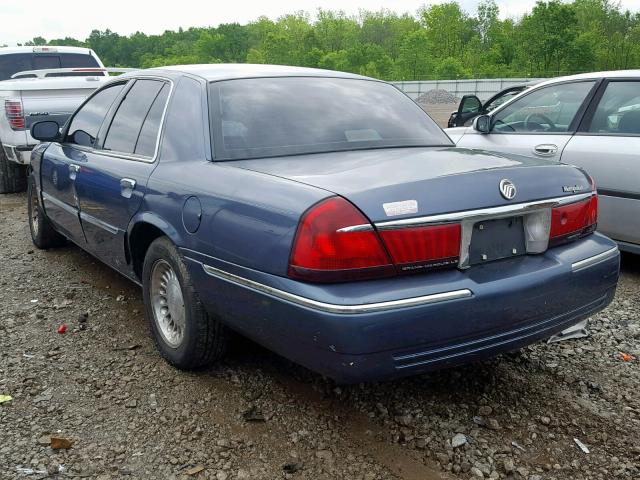 2MEFM75W0WX697134 - 1998 MERCURY GRAND MARQ BLUE photo 3