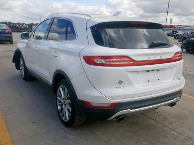 5LMCJ3C93GUJ24183 - 2016 LINCOLN MKC RESERV WHITE photo 3