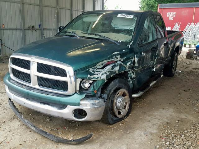 3D7KA28D13G753910 - 2003 DODGE RAM 2500 S GREEN photo 2