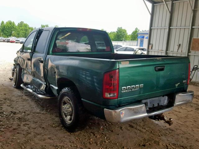3D7KA28D13G753910 - 2003 DODGE RAM 2500 S მწვანე ფოტო 3