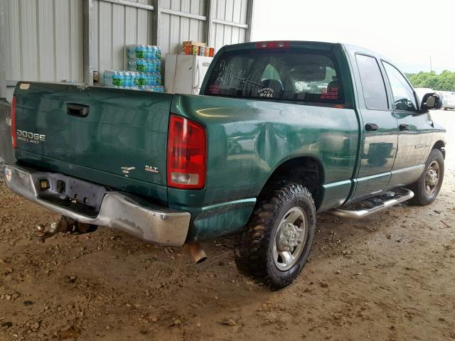 3D7KA28D13G753910 - 2003 DODGE RAM 2500 S მწვანე ფოტო 4