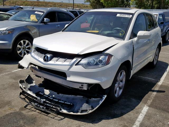 5J8TB18589A001757 - 2009 ACURA RDX TECHNO WHITE photo 2