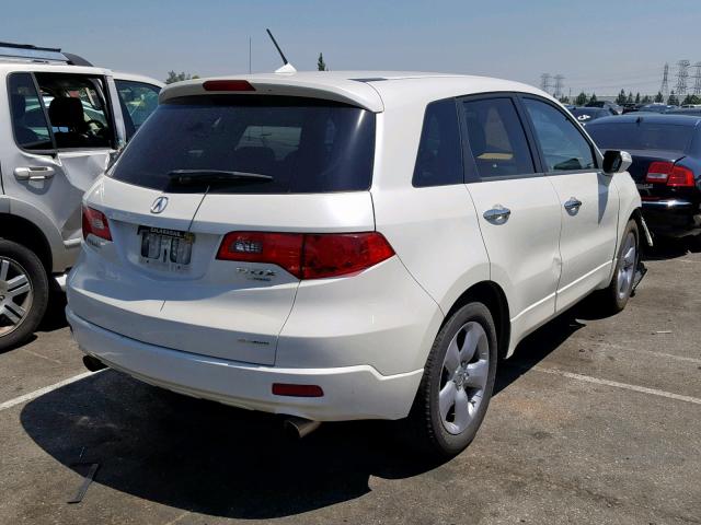 5J8TB18589A001757 - 2009 ACURA RDX TECHNO WHITE photo 4