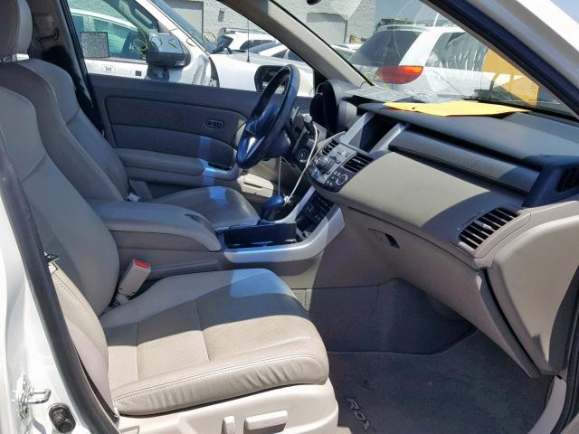 5J8TB18589A001757 - 2009 ACURA RDX TECHNO WHITE photo 5