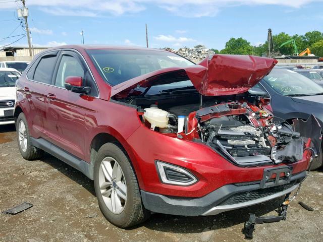 2FMPK4J86JBC09176 - 2018 FORD EDGE SEL MAROON photo 1