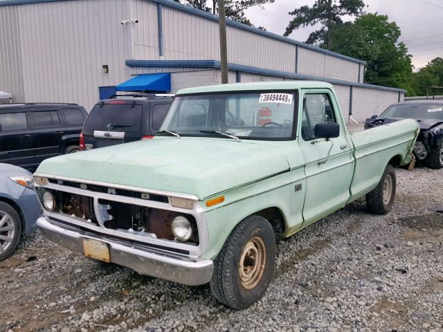 F10GNC50861 - 1976 FORD F-150 GREEN photo 2