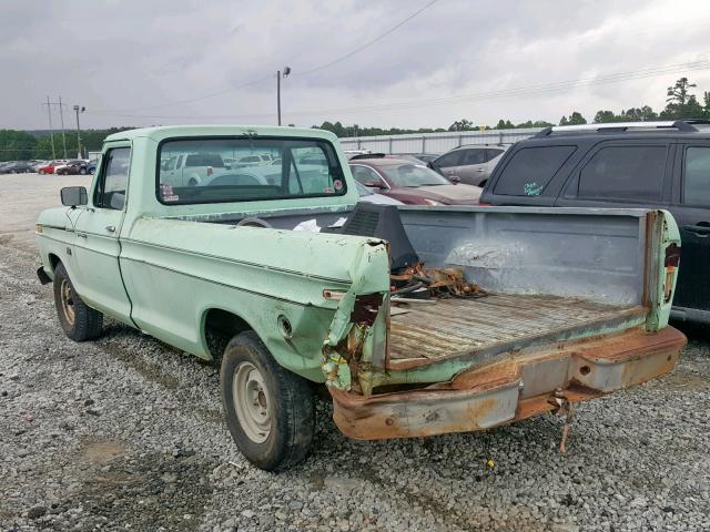 F10GNC50861 - 1976 FORD F-150 GREEN photo 3