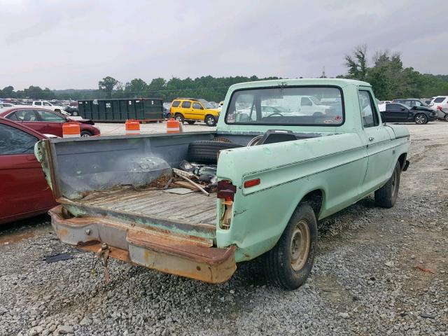 F10GNC50861 - 1976 FORD F-150 GREEN photo 4