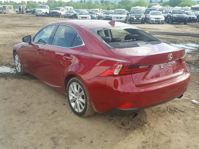 JTHBF1D29F5073175 - 2015 LEXUS IS 250 RED photo 3