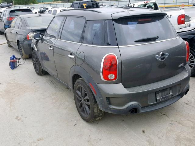 WMWZC5C54BWM10395 - 2011 MINI COOPER S C GRAY photo 3