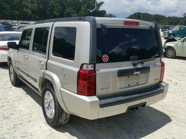 1J8HG48P77C633037 - 2007 JEEP COMMANDER SILVER photo 3
