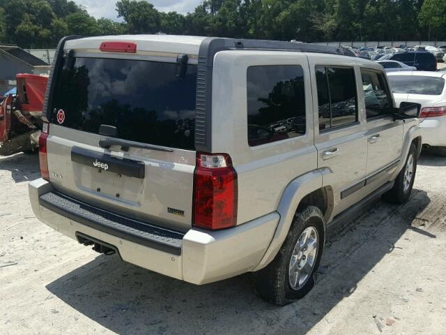 1J8HG48P77C633037 - 2007 JEEP COMMANDER SILVER photo 4