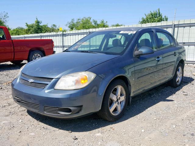 1G1AL58F067671100 - 2006 CHEVROLET COBALT LT BLUE photo 2