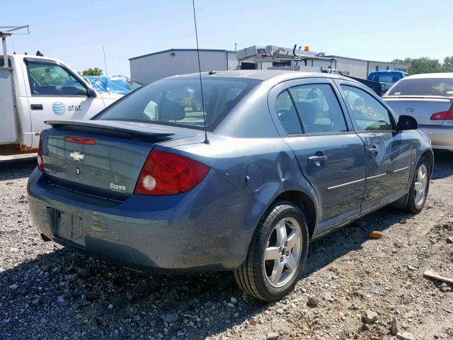 1G1AL58F067671100 - 2006 CHEVROLET COBALT LT BLUE photo 4