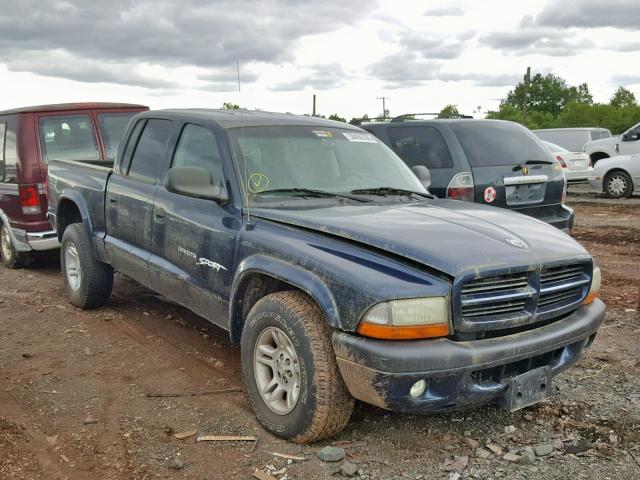 1B7HG2AZ81S329803 - 2001 DODGE DAKOTA QUA BLUE photo 1