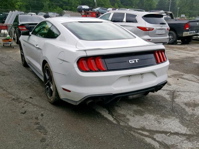 1FA6P8CF2J5171511 - 2018 FORD MUSTANG GT WHITE photo 3
