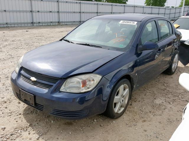 1G1AL58F787150426 - 2008 CHEVROLET COBALT LT BLUE photo 2