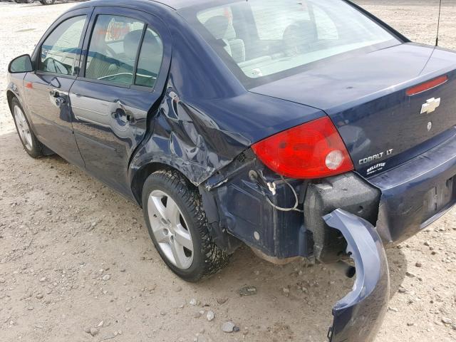 1G1AL58F787150426 - 2008 CHEVROLET COBALT LT BLUE photo 9