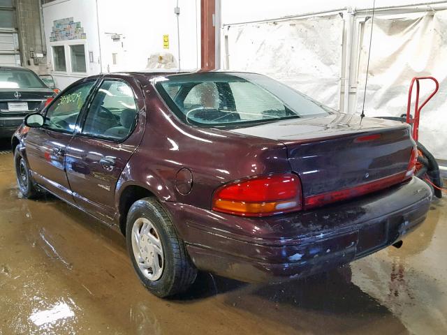 1B3EJ46X9TN276264 - 1996 DODGE STRATUS BURGUNDY photo 3