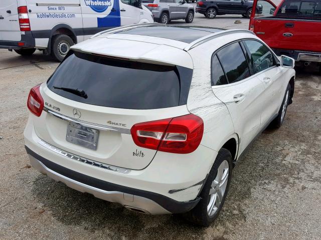 WDCTG4GB9JJ373275 - 2018 MERCEDES-BENZ GLA 250 4M WHITE photo 4