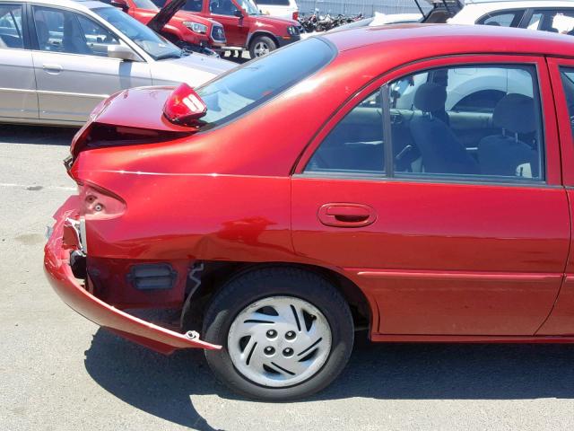 3FAFP13P9YR179841 - 2000 FORD ESCORT RED photo 9