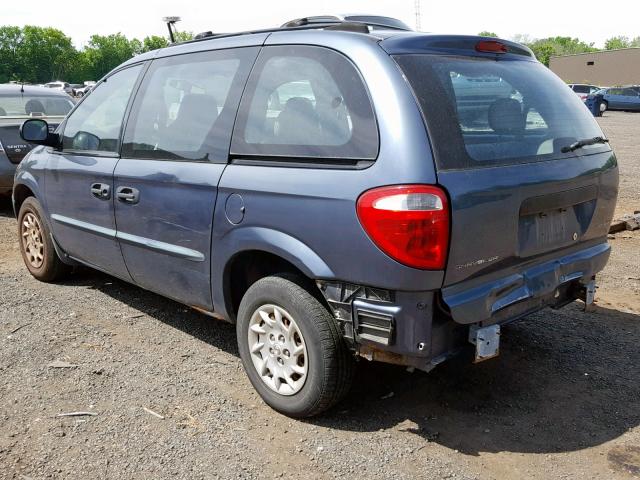 1C4GJ25382B576047 - 2002 CHRYSLER VOYAGER BLUE photo 3