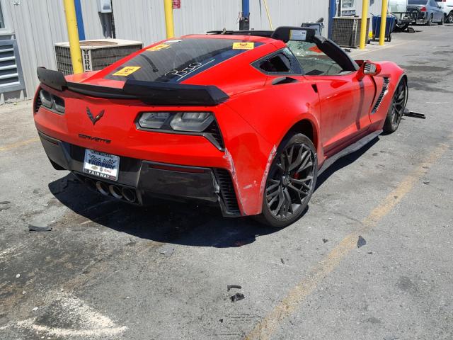 1G1YU2D68K5600457 - 2019 CHEVROLET CORVETTE Z RED photo 4