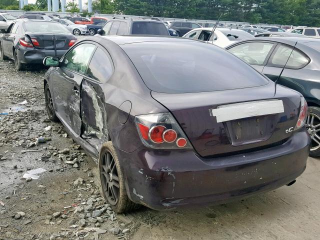 JTKDE167680241482 - 2008 TOYOTA SCION TC PURPLE photo 3