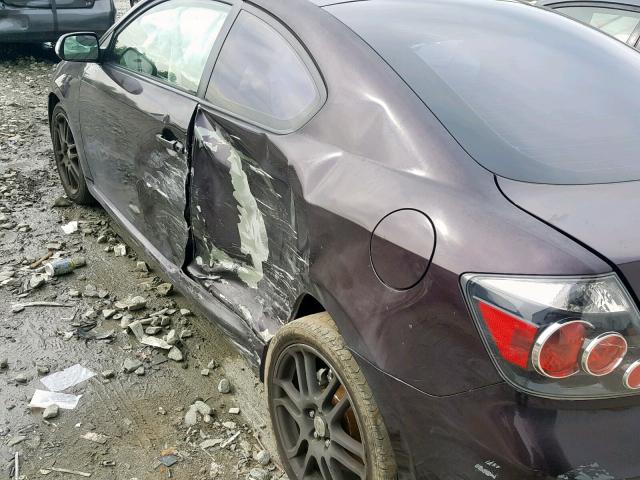 JTKDE167680241482 - 2008 TOYOTA SCION TC PURPLE photo 9