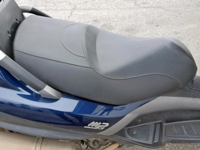 ZAPM590T195000816 - 2009 PIAGGIO MP3 400 BLUE photo 6