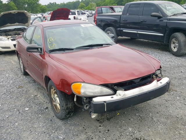 1G2NF52E21M514828 - 2001 PONTIAC GRAND AM S RED photo 1