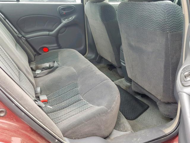 1G2NF52E21M514828 - 2001 PONTIAC GRAND AM S RED photo 6