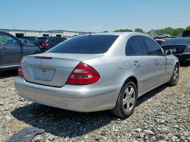 WDBUF65J13A117135 - 2003 MERCEDES-BENZ E 320 SILVER photo 4