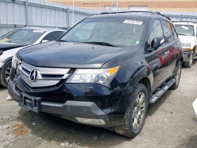 2HNYD28568H004283 - 2008 ACURA MDX SPORT BLACK photo 2