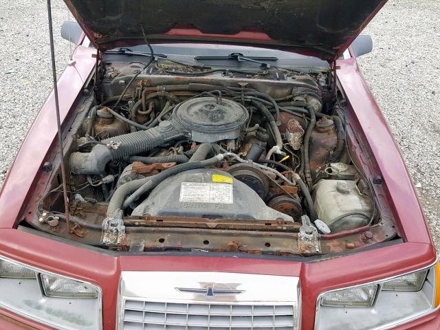 1FABP4631EH221053 - 1984 FORD THUNDERBIR RED photo 7