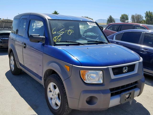 5J6YH28644L028737 - 2004 HONDA ELEMENT EX BLUE photo 1