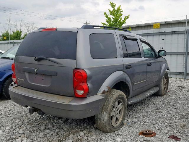 1D8HB48N27F542648 - 2007 DODGE DURANGO SL GRAY photo 4