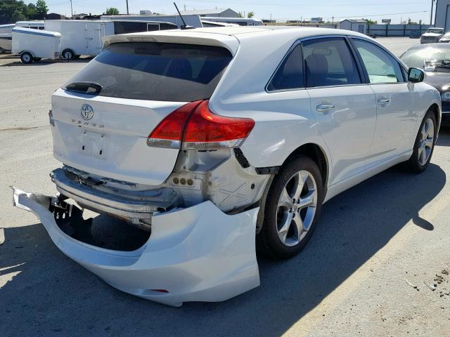 4T3ZK11A89U012730 - 2009 TOYOTA VENZA WHITE photo 4