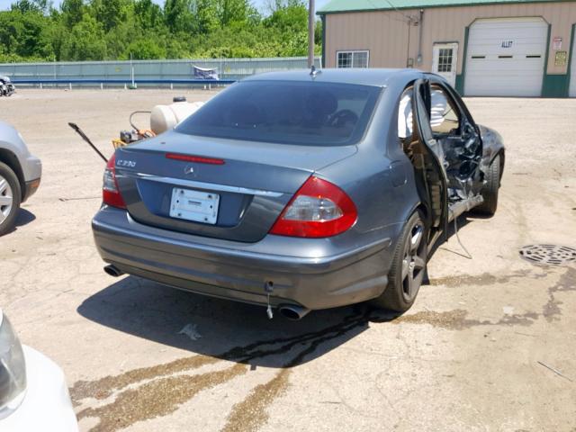 WDBUF56X79B362005 - 2009 MERCEDES-BENZ E 350 BLUE photo 4