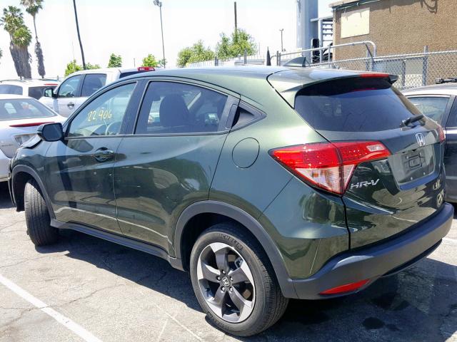 3CZRU5H56JG704462 - 2018 HONDA HR-V EX GREEN photo 3