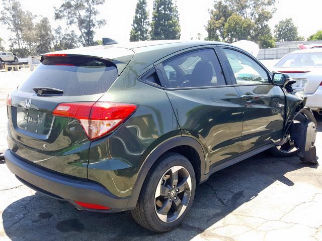 3CZRU5H56JG704462 - 2018 HONDA HR-V EX GREEN photo 4