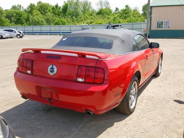 1ZVHT85H765172137 - 2006 FORD MUSTANG GT RED photo 3